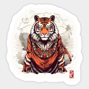 Tiger monk Sticker